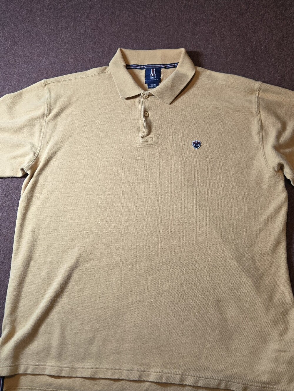 Vintage Phat Farm Polo Shirt In Light Orange Size XL Late Y2k Style